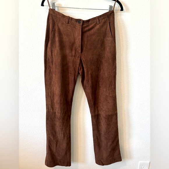 PRADA Suede brown pants - Picture 1 of 6